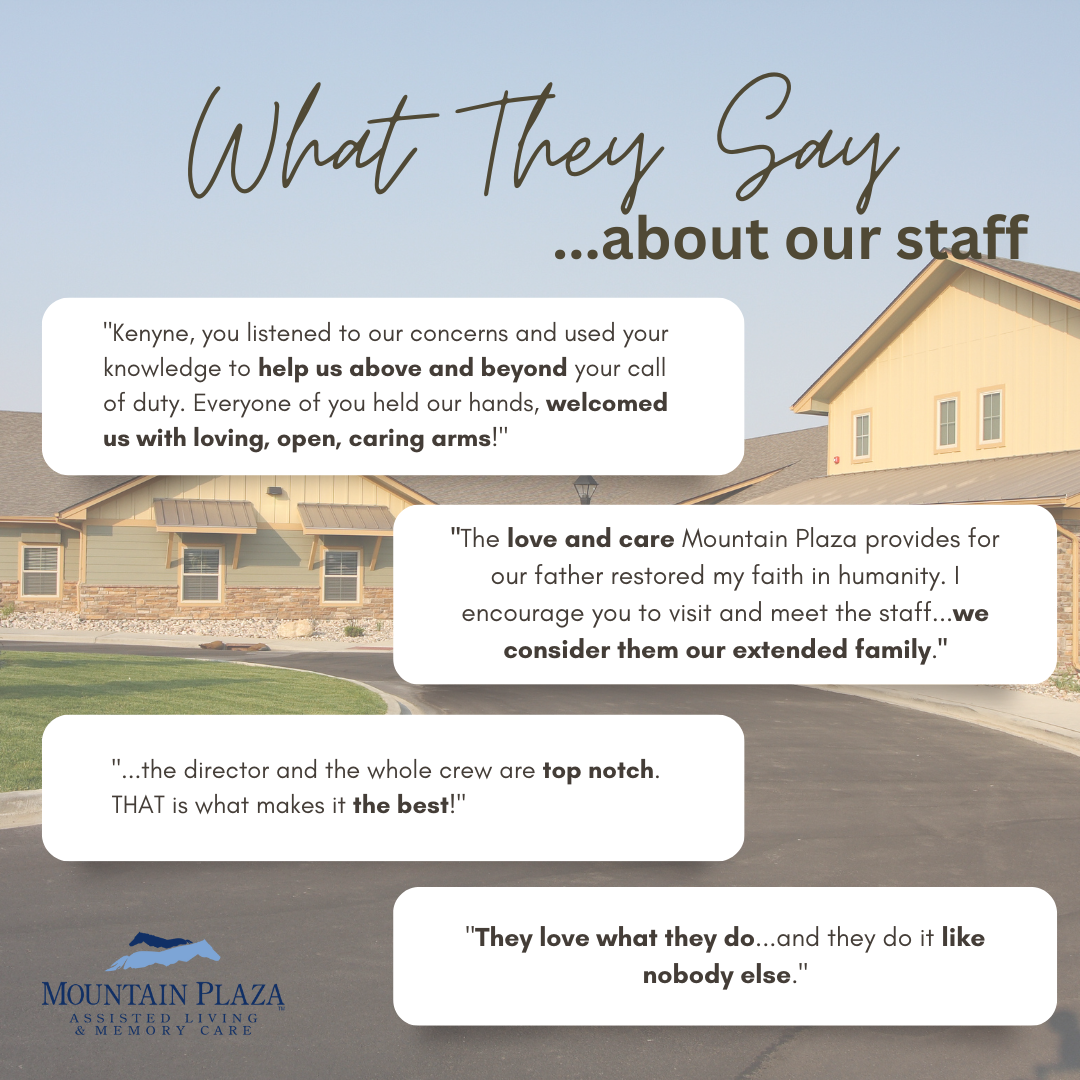 Mountain Plaza Assisted Living - Family Testimonies